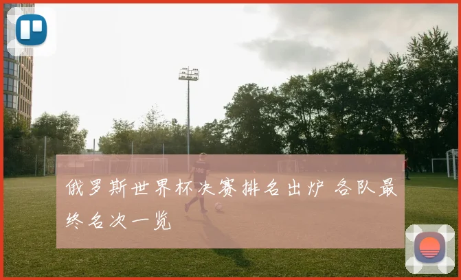 俄罗斯世界杯决赛排名出炉 各队最终名次一览